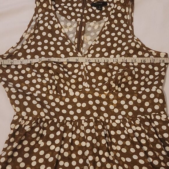 J. Crew Polka Dot Peplum Top. Size 8 - Picture 3 of 10